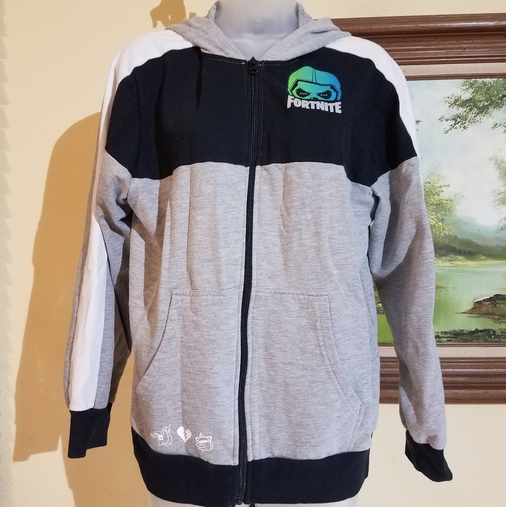 Fortnite  zip up hoodie  l11